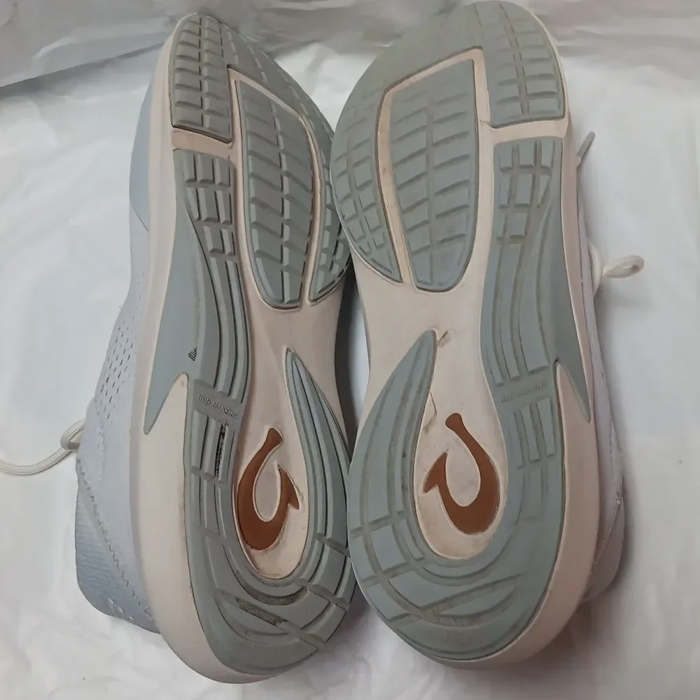 Olukai Gray-Blue Sneakers with Cushioned Sole and Knit Upper Men's Size 11.5